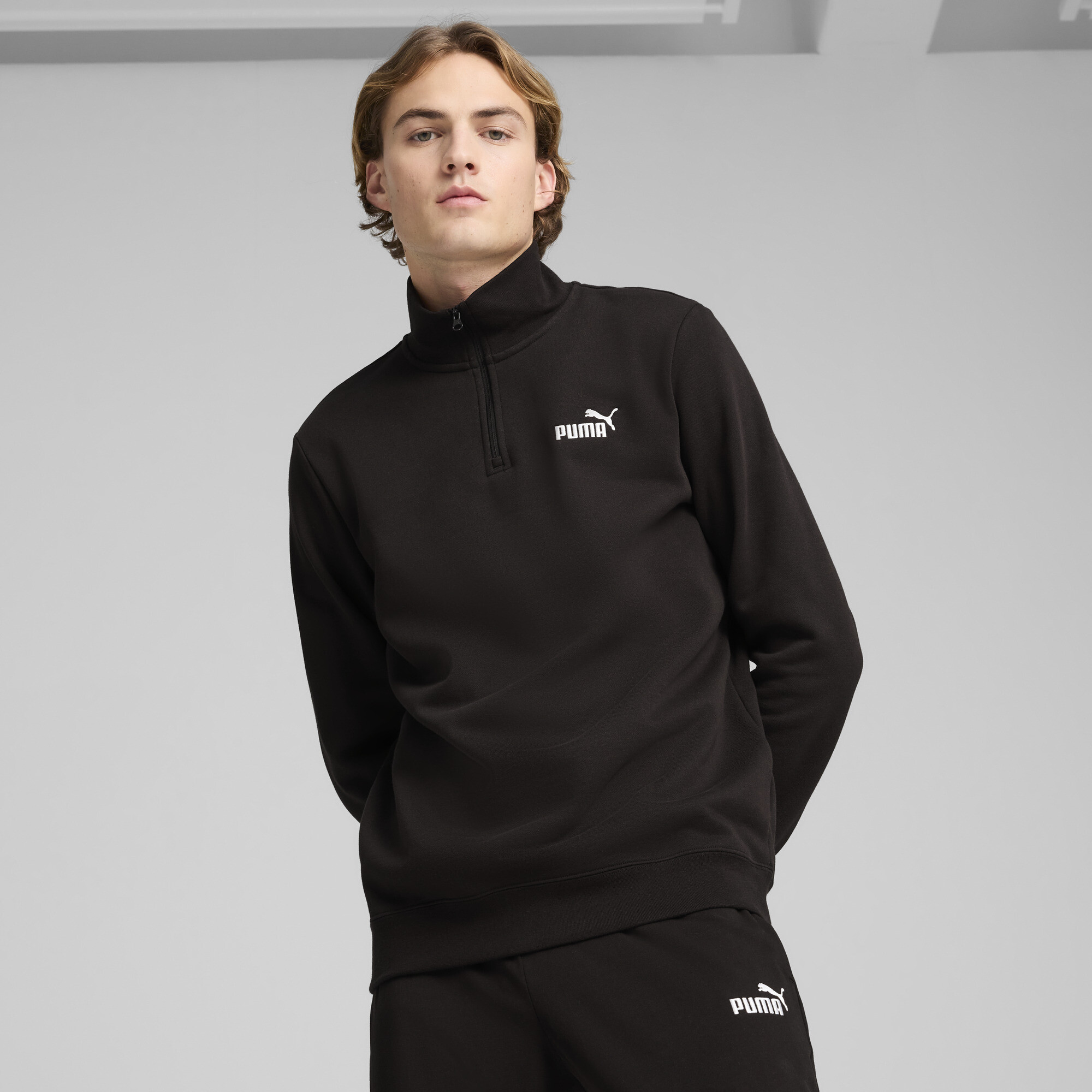 Essentials No. 1 Logo Half-Zip Men, Vêtements, Noir, S - PUMA - Modalova