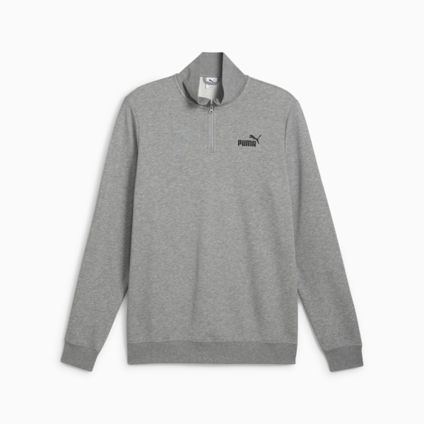 Buzo con cierre Essentials No. 1 Logo II para hombre, Medium Gray Heather, large-ARG