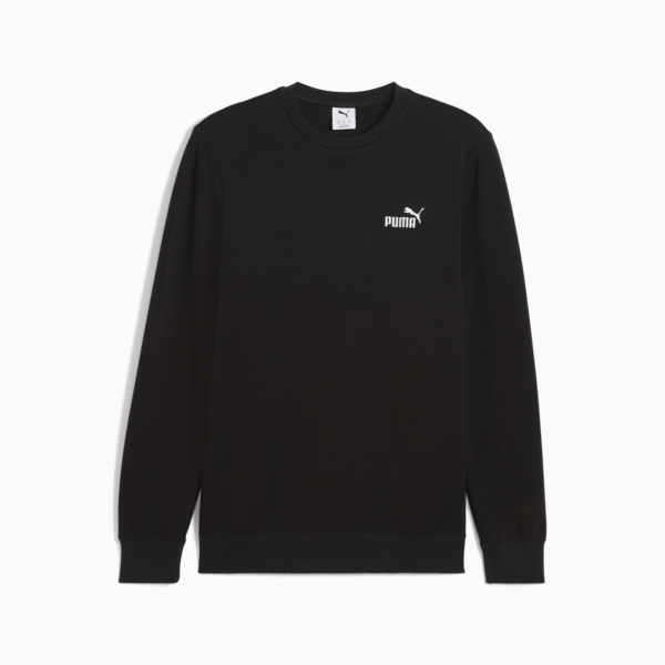 Essentials No. 1 Logo Crew Men, PUMA Black, large-ZAF