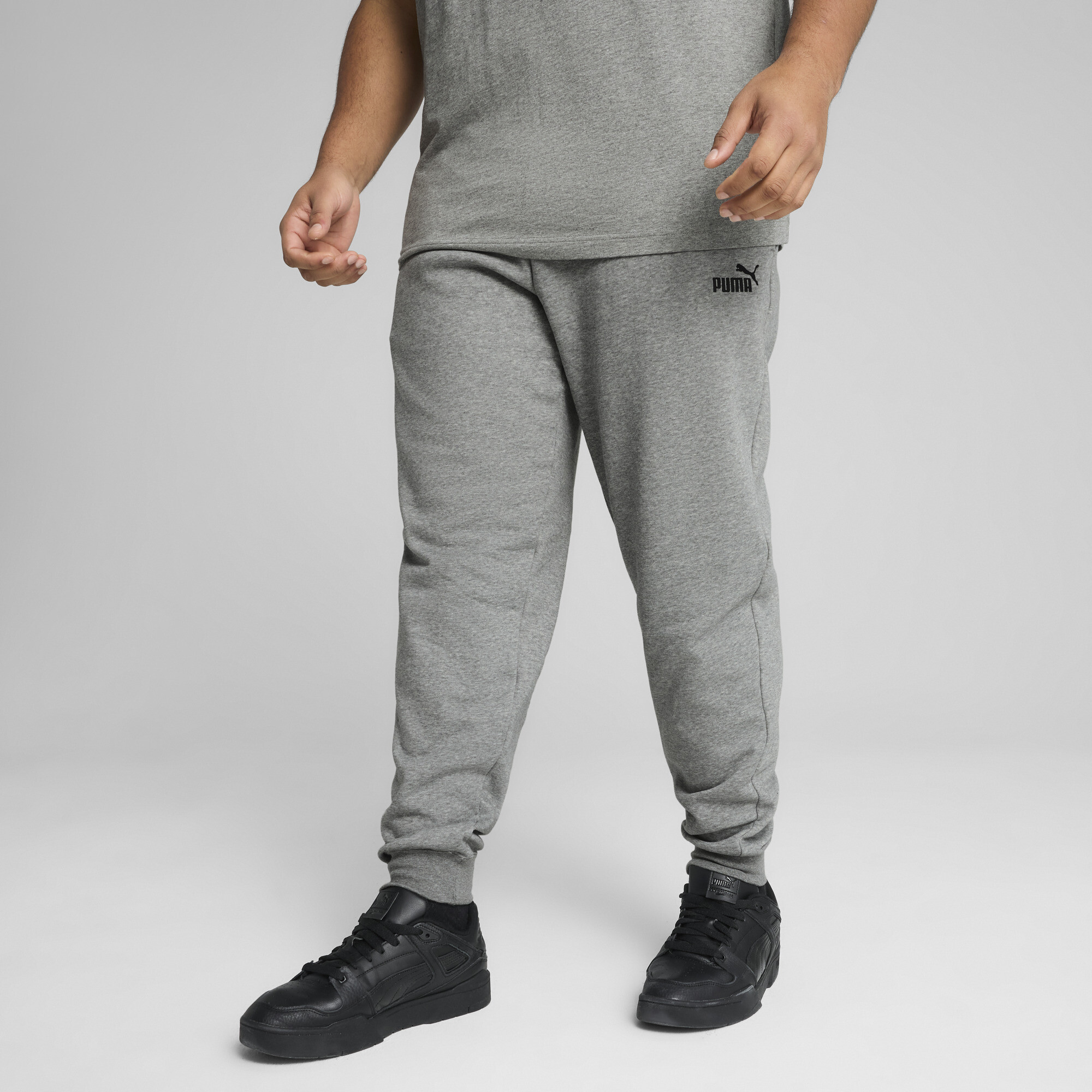 PUMA Essentials No. 1 Logo Slim joggingbroek voor Heren, Grijs, Maat M thumbnail 6