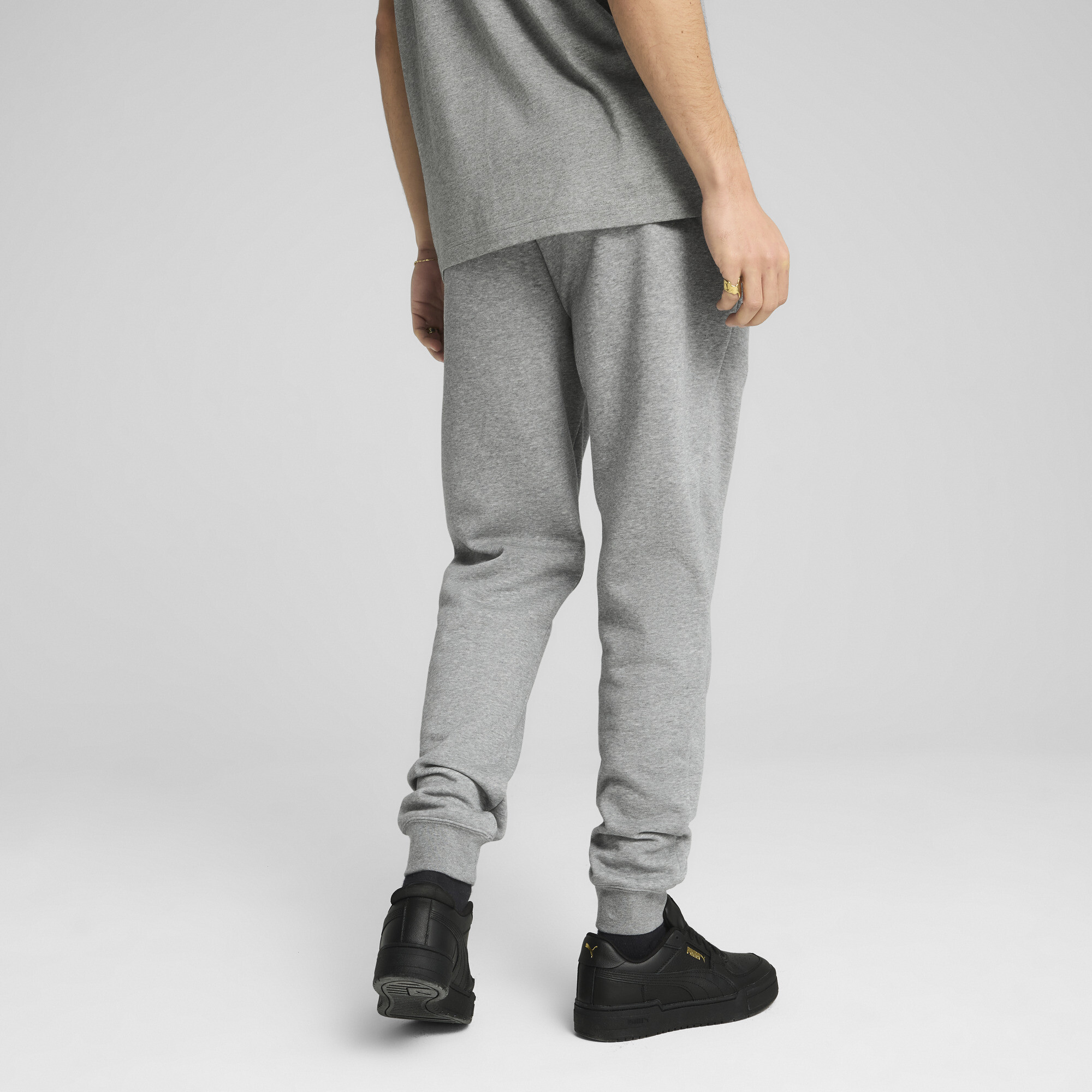 PUMA Essentials No. 1 Logo Slim joggingbroek voor Heren, Grijs, Maat M thumbnail 5