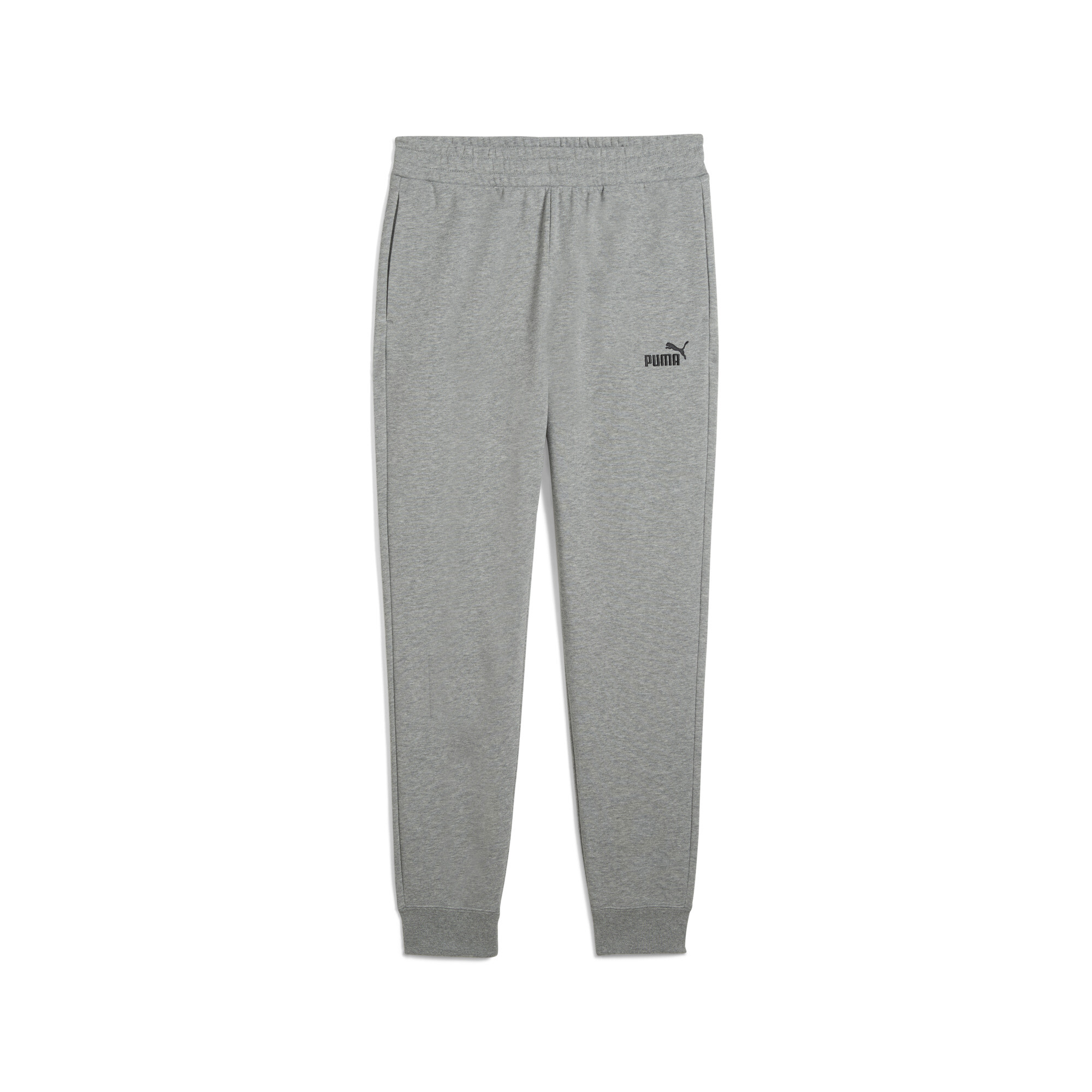 Puma Essentials No. 1 Logo Slim Jogginghose Herren | Mit Plain | Medium Gray Heather | Größe: L