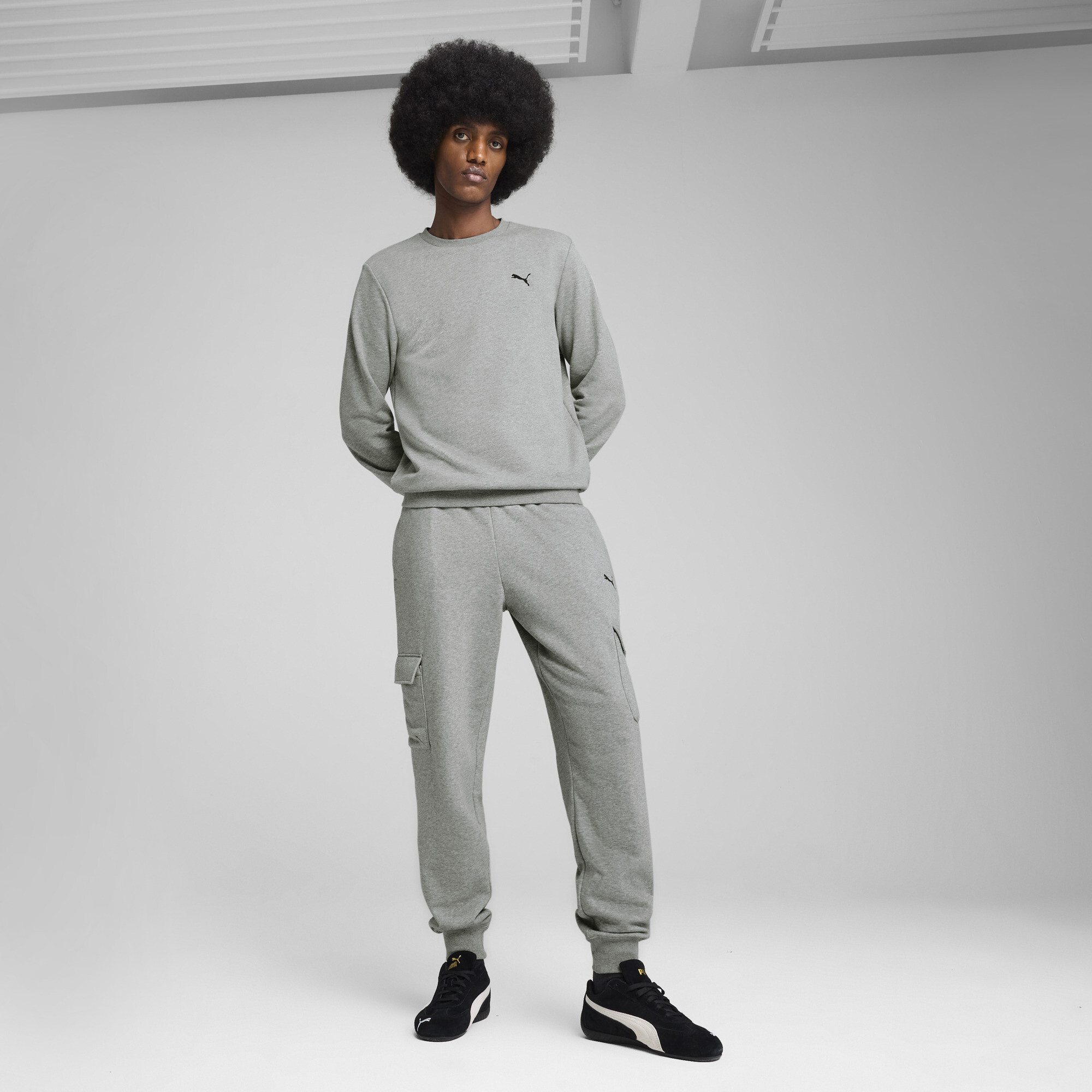 PUMA Essentials cargoboek voor Heren, Grijs, Maat S thumbnail 4