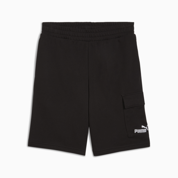 Essentials No. 1 Logo Cargo 10" Shorts Men, PUMA Black, large-ZAF