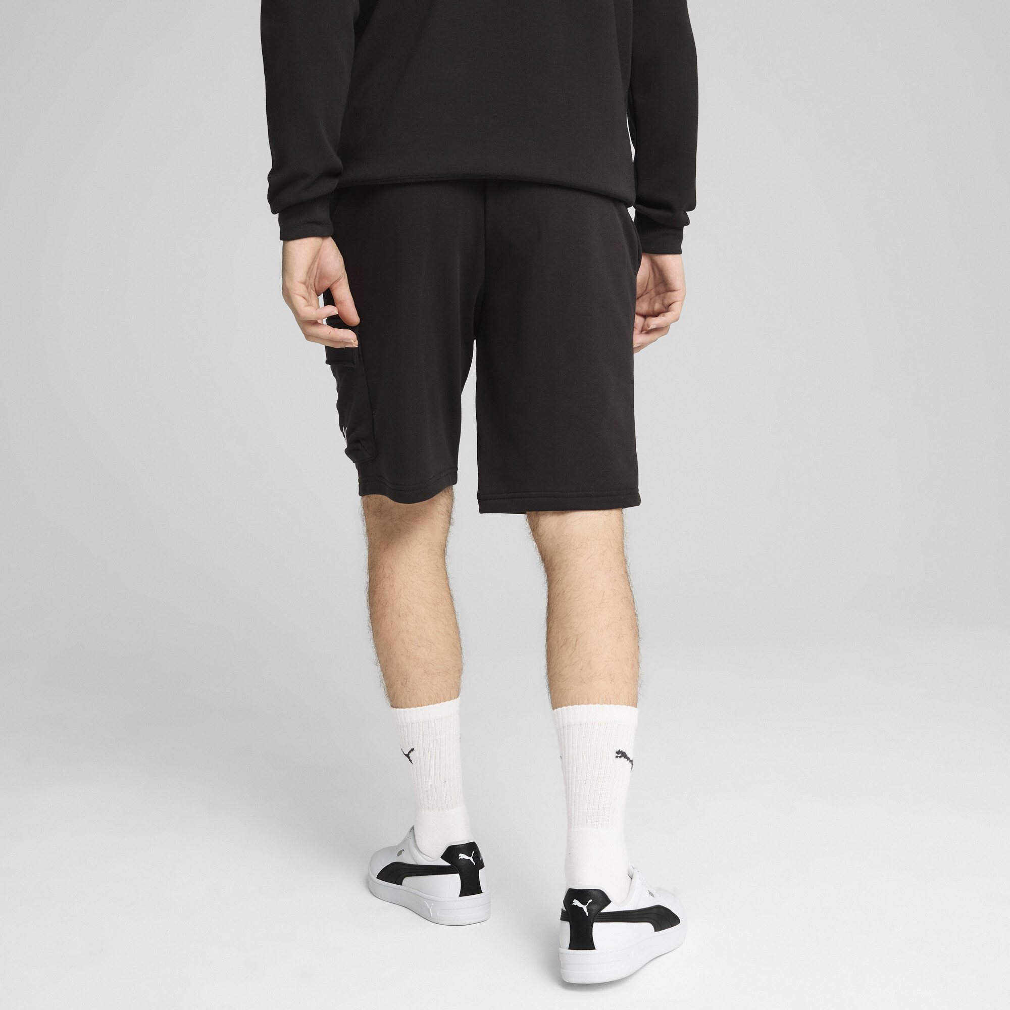 PUMA Essentials No. 1 Logo Cargo short voor Heren, Zwart, Maat 3XL thumbnail 5