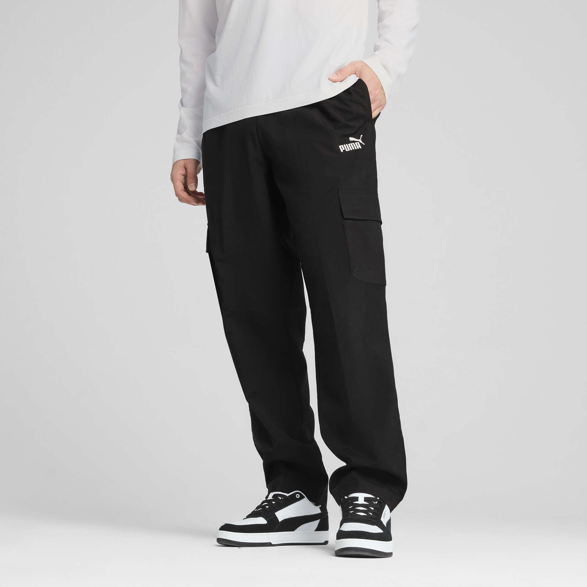 Штани Essentials No. 1 Logo Woven Cargo Pants Men | Колір: Чорний