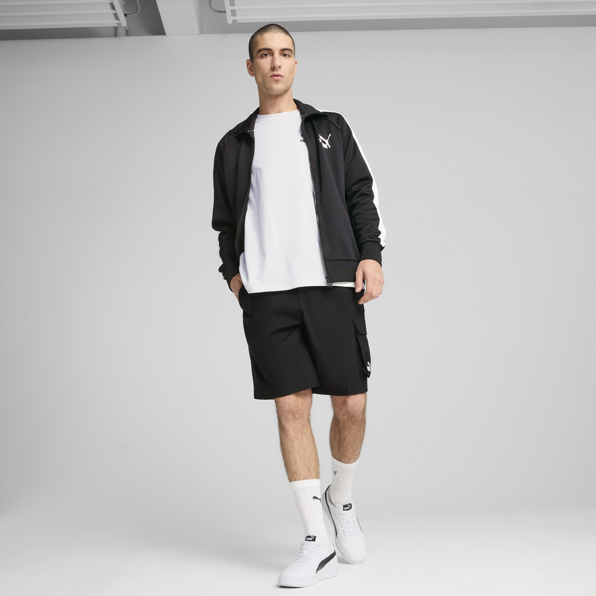 PUMA Essentials No.1 Logo geweven cargoshort voor Heren, Zwart, Maat XL thumbnail 4
