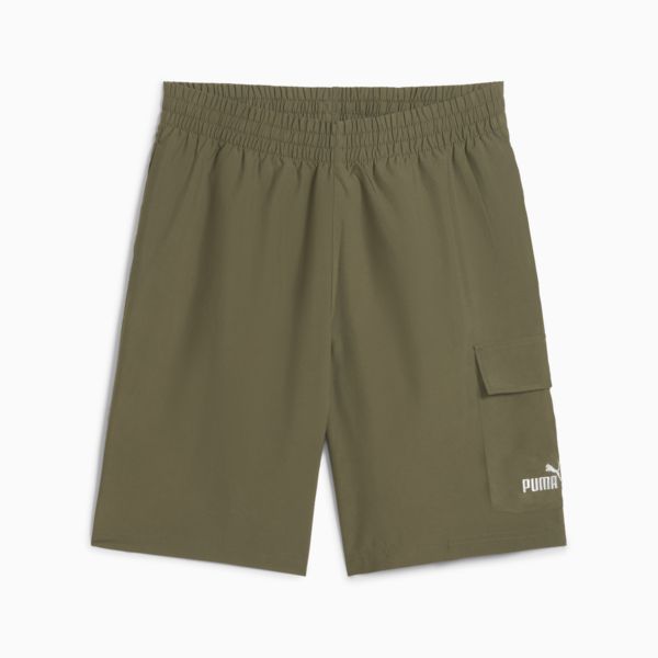 Shorts cargo Essentials No.1 Logo 22cm para hombre, Loden Green, large-MEX