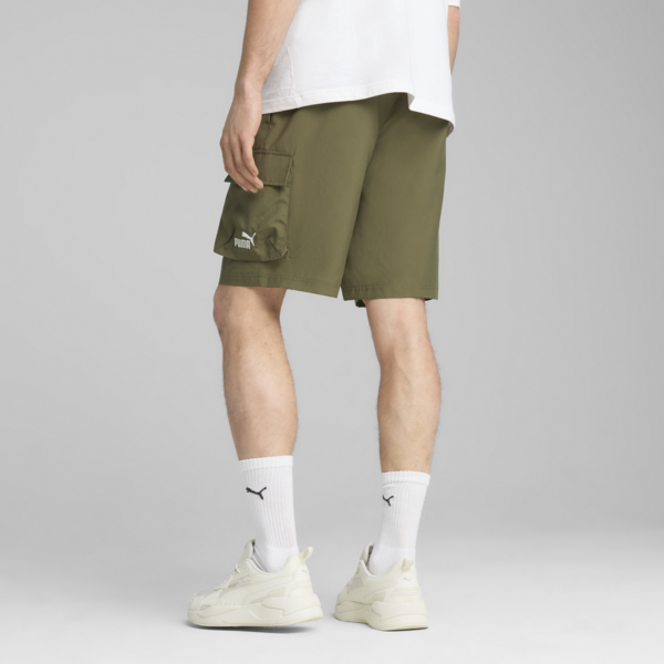 Shorts cargo Essentials No.1 Logo 22cm para hombre, Loden Green, large-MEX