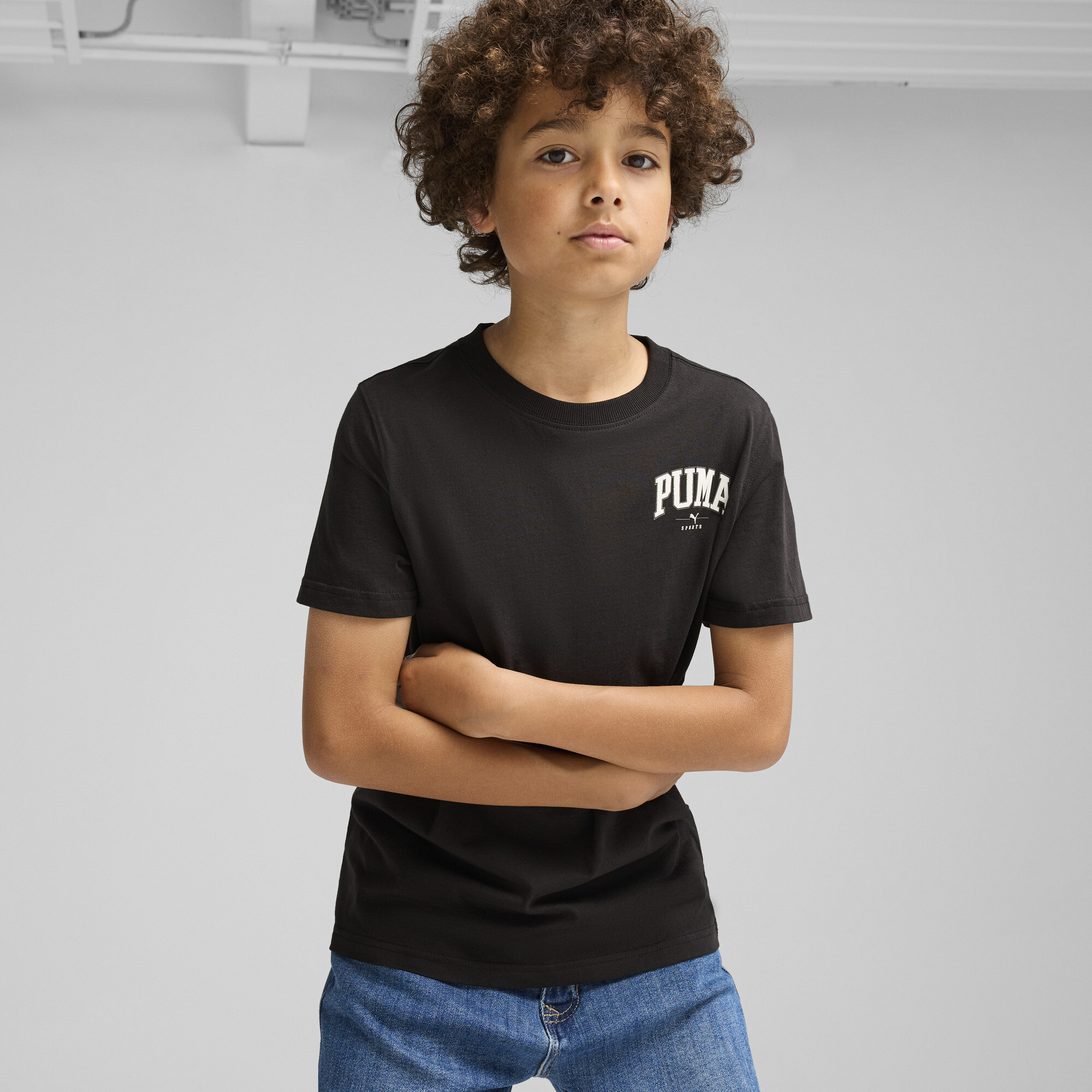 Puma SQUAD Small Graphic T-Shirt Teenager Für Herren Für Damen Für Kinder | Mit Print | Black | Größe: 13-14Y