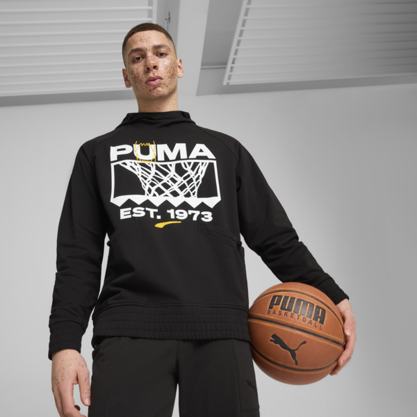 Sudadera de básquetbol hombre Winning Shot, PUMA Black, large-MEX