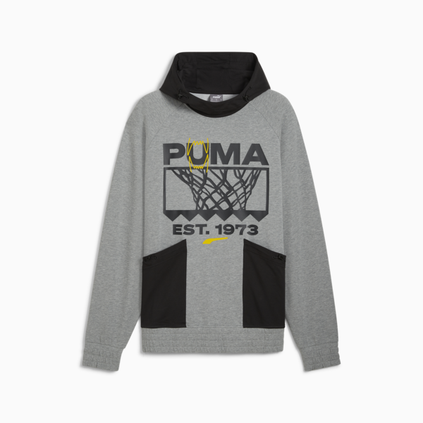 Sudadera de básquetbol hombre Winning Shot, Medium Gray Heather, large-MEX