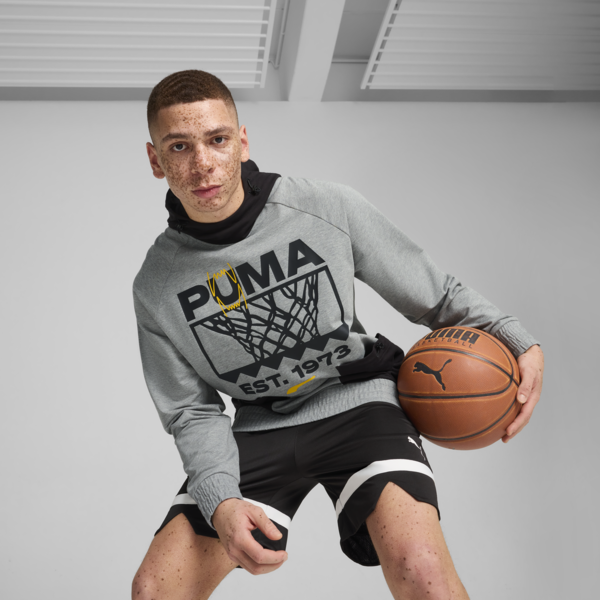 Sudadera de básquetbol hombre Winning Shot, Medium Gray Heather, large-MEX