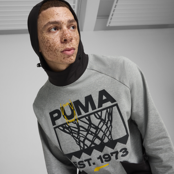 Sudadera de básquetbol hombre Winning Shot, Medium Gray Heather, large-MEX
