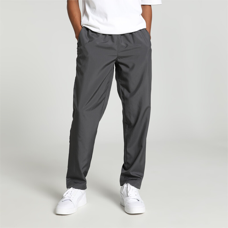 

Men's PUMA Woven Tapered Pants, Black/gray