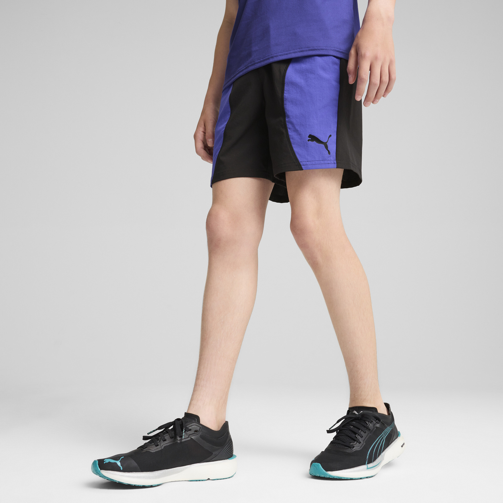 Puma FIT EVRYDY Shorts Teenager Für Herren Für Damen Für Kinder | Mit Plain | Black | Größe: 7-8Y