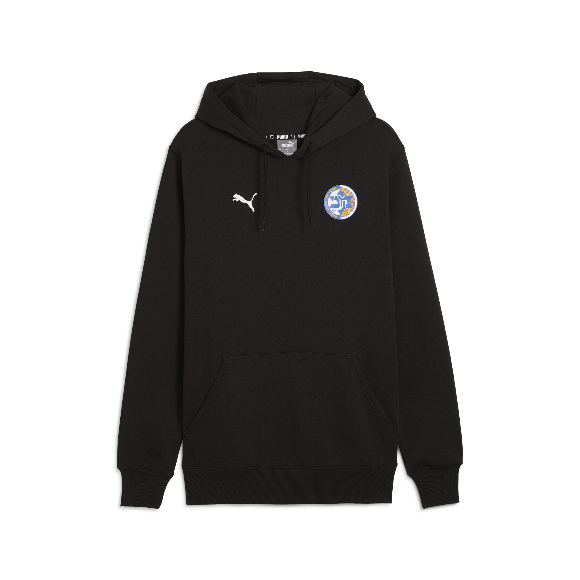 Puma Maccabi Basketballhoodie Herren | Mit Plain | Black | Größe: XS