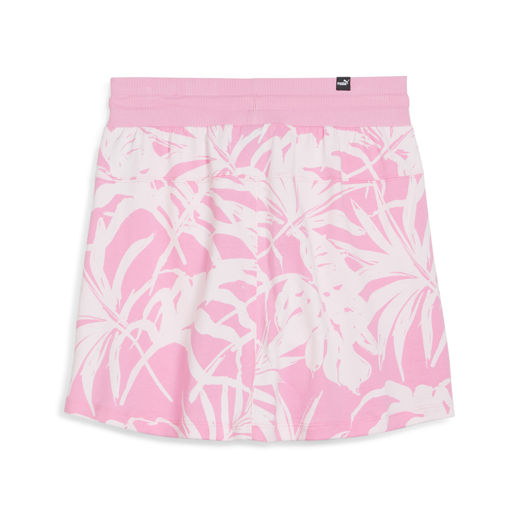 Women's PUMA ESS+ PALM RESORT Skirt In Pink, Size Medium, Cotton