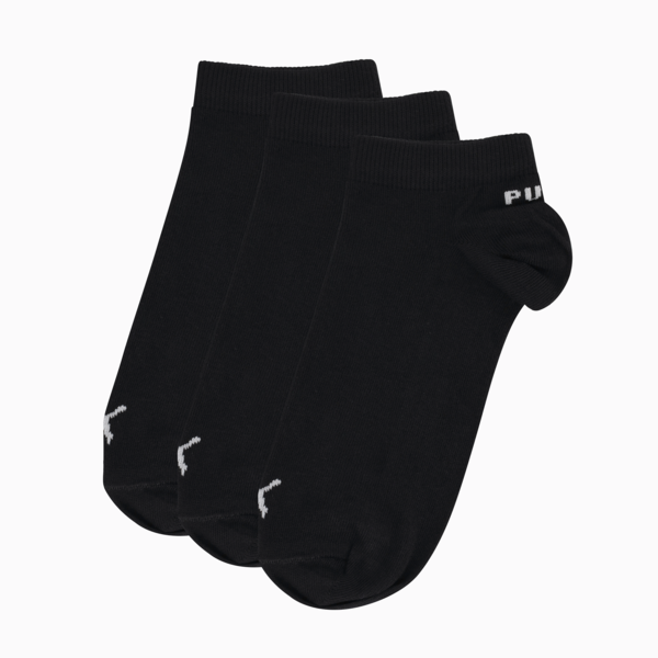 Mens 3 Pk Low Cut Socks, PUMA Black-PUMA Black-PUMA Black, large-ZAF