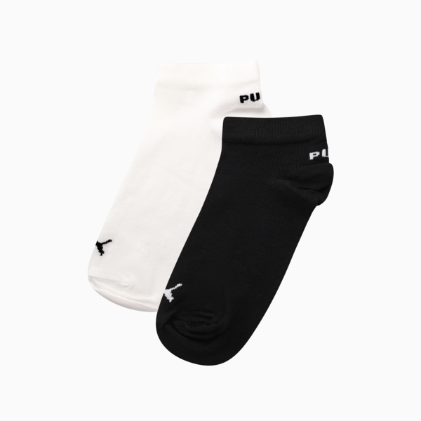 Ladies 2 Pk Low Cut Socks, PUMA White, large-ZAF
