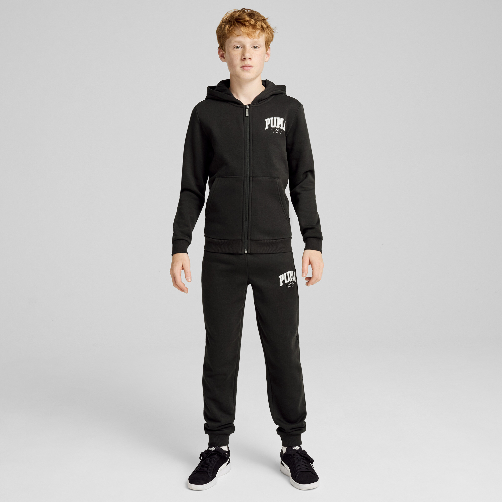 Men's Puma SQUAD Sweat Suit Youth, Black, Size 13-14Y, Clothing