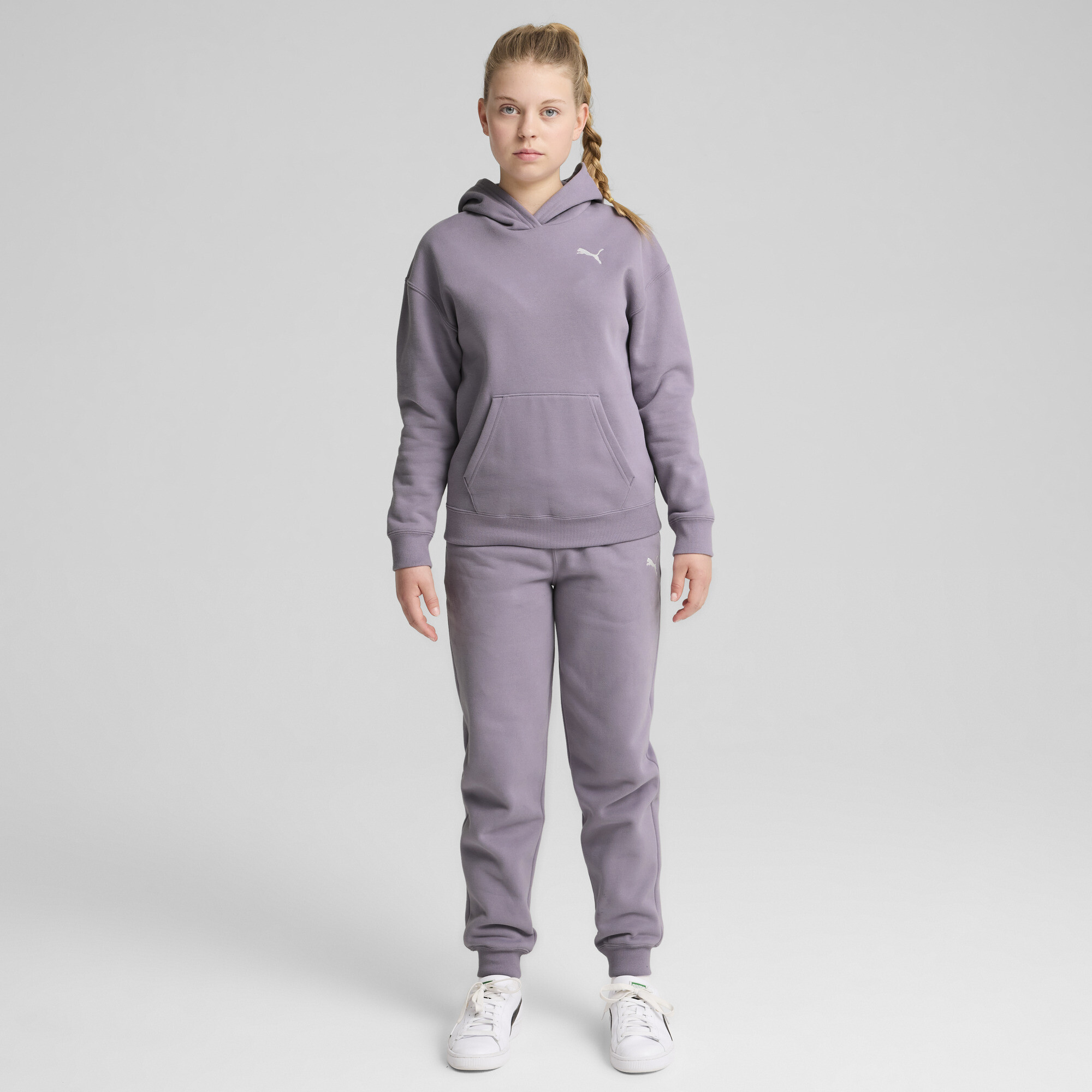 Women's Puma Loungewear Suit Youth, Purple, Size 15-16Y, Clothing