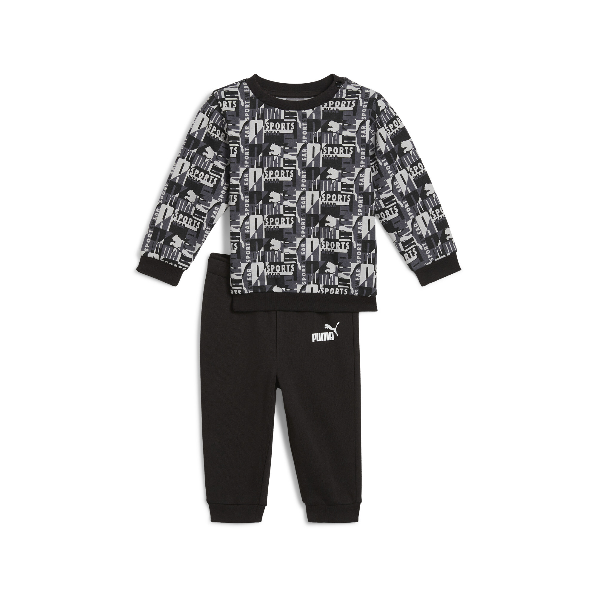 PUMA MINICATS Crew Jogger Toddlers in Black Size 18M 34$