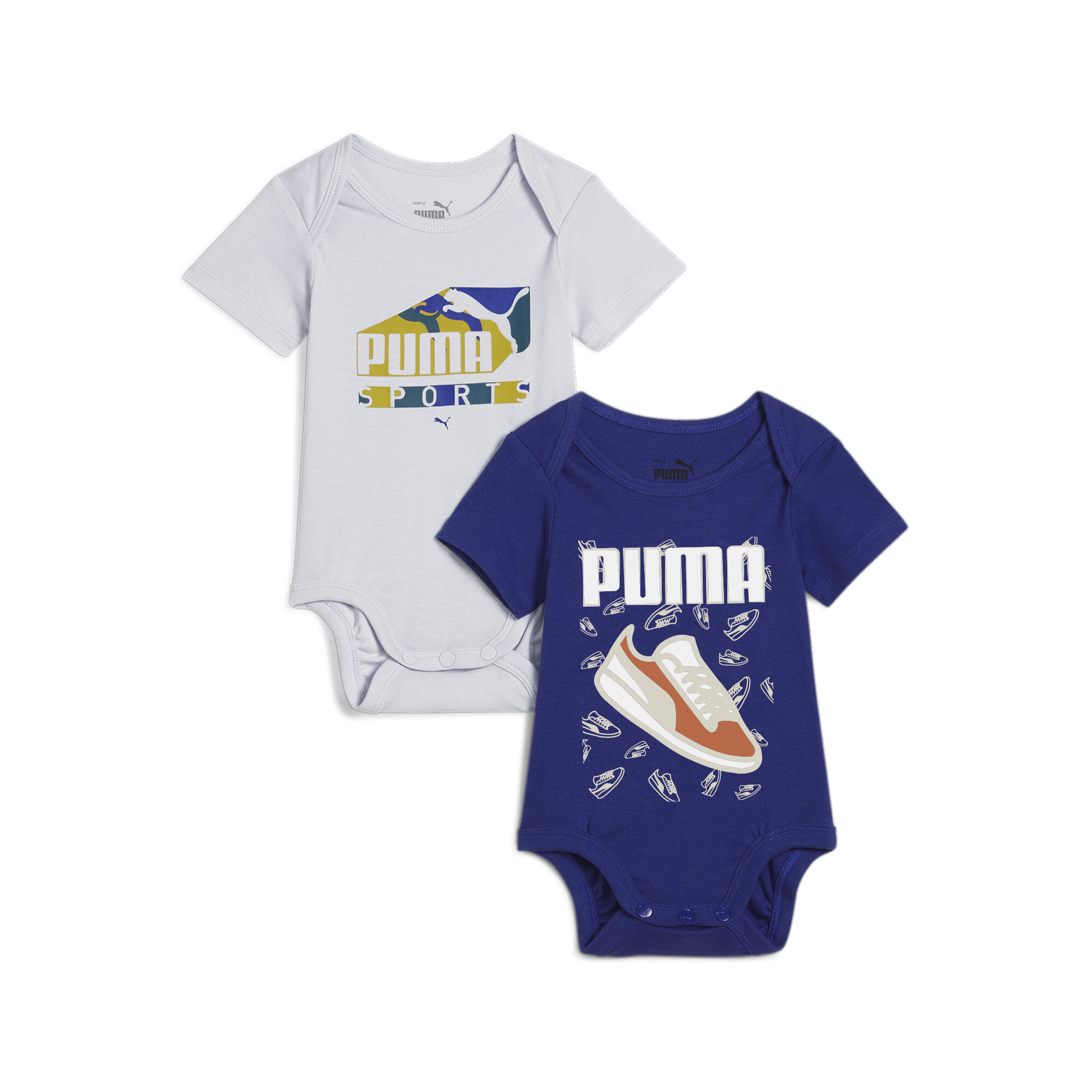 Puma MINICATS Body Kleinkinder | Mit Plain | Lapis Lazuli/Silver Mist | Größe: 6-9M