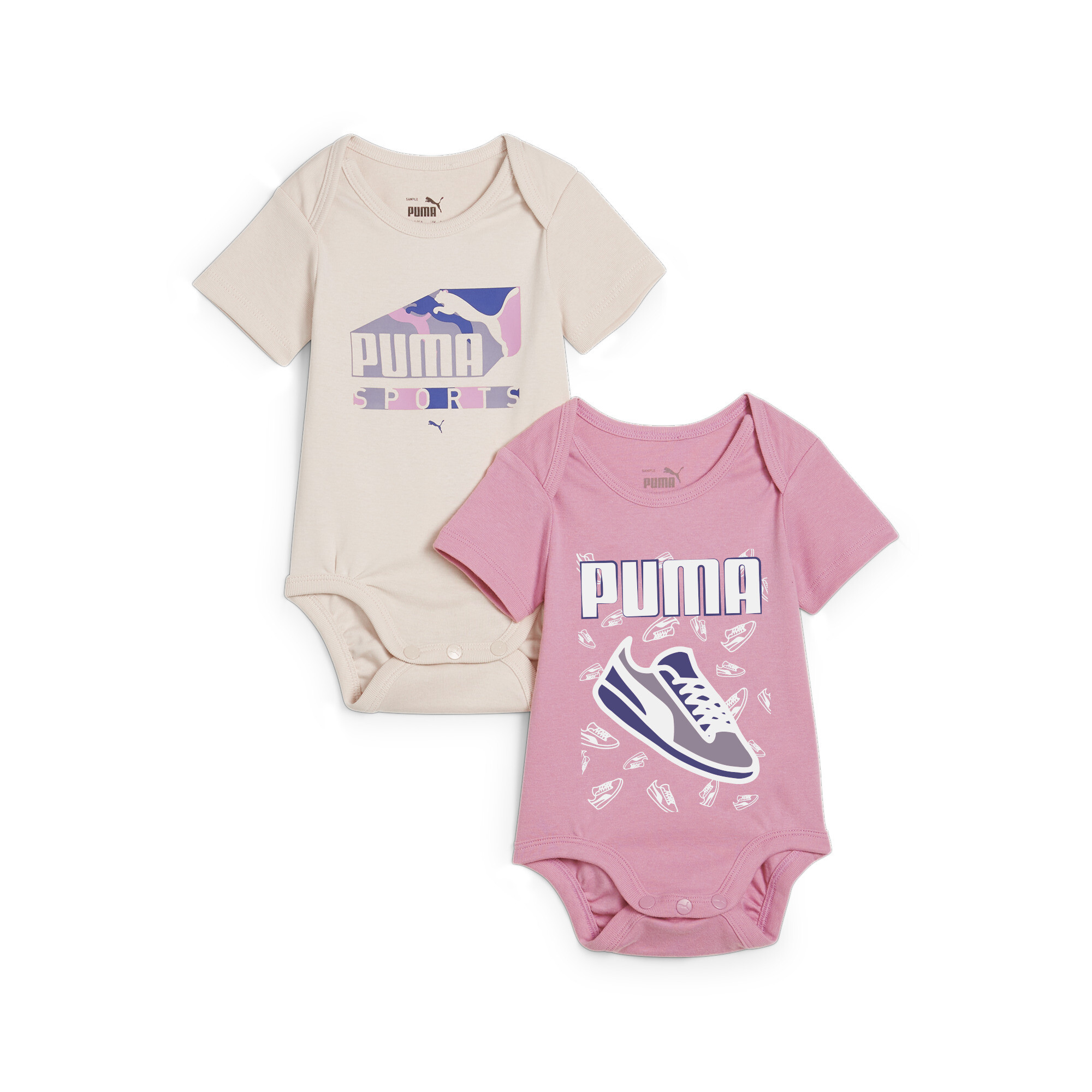 Puma MINICATS Bodysuit Toddlers, Pink, Size 6-9M, Clothing