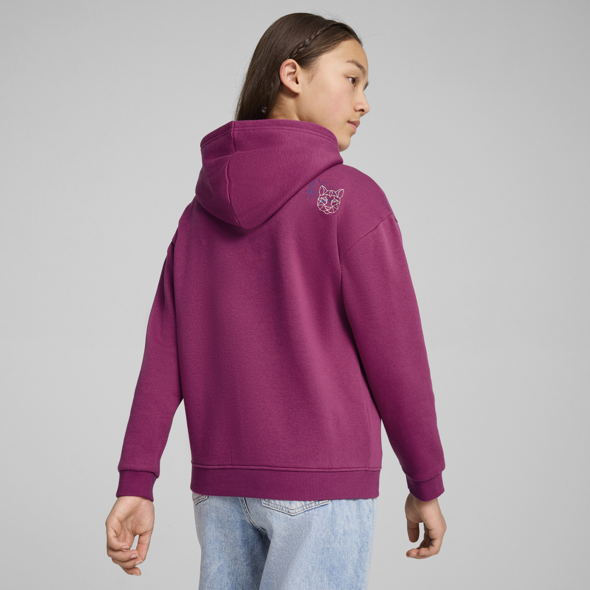 PUMA Starry Safari Big Kids' Fleece Hoodie - Picture 10 of 10