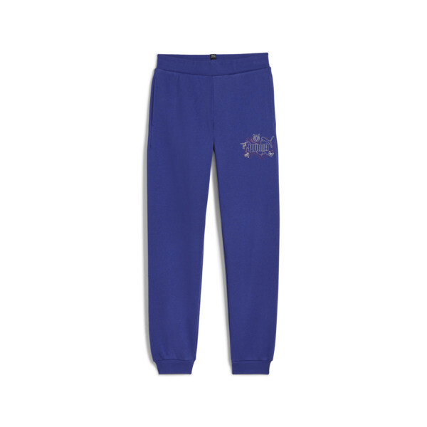 Puma Ess+ Starry Safari Big Kids' Pants In Lapis Lazuli