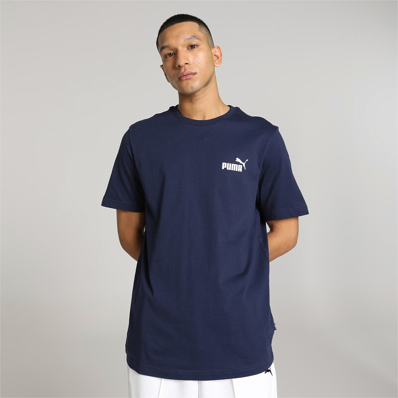 Men's PUMA Small Logo T-shirt in Purple size M