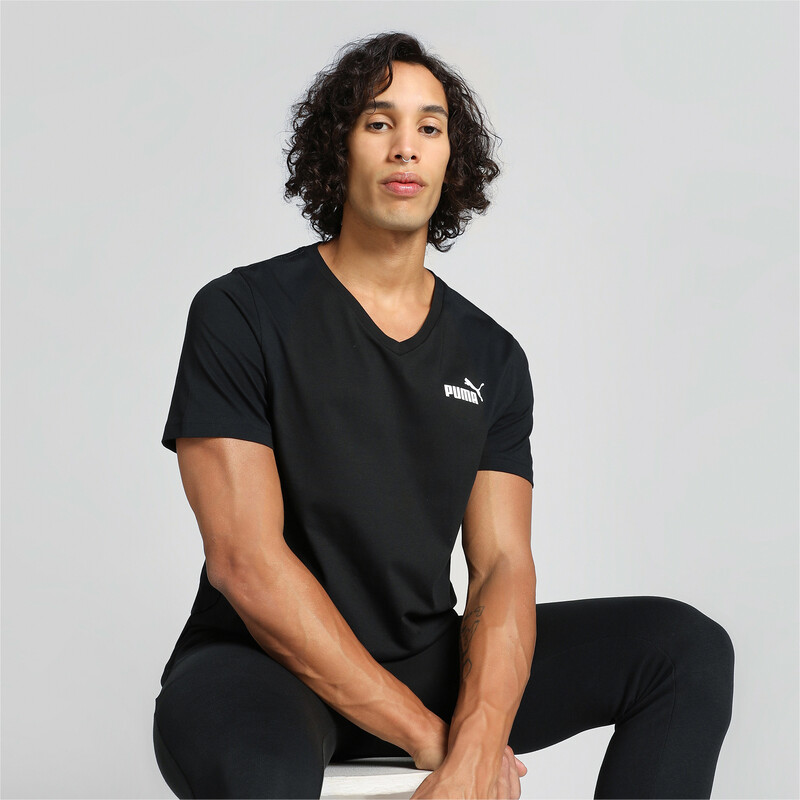 

Men's PUMA V-Neck T-shirt, Black