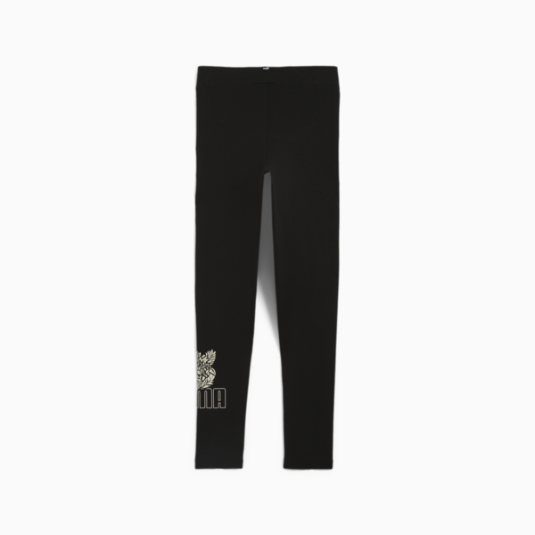 ESS+ TROPICAT Leggings Youth, PUMA Black, large-ZAF