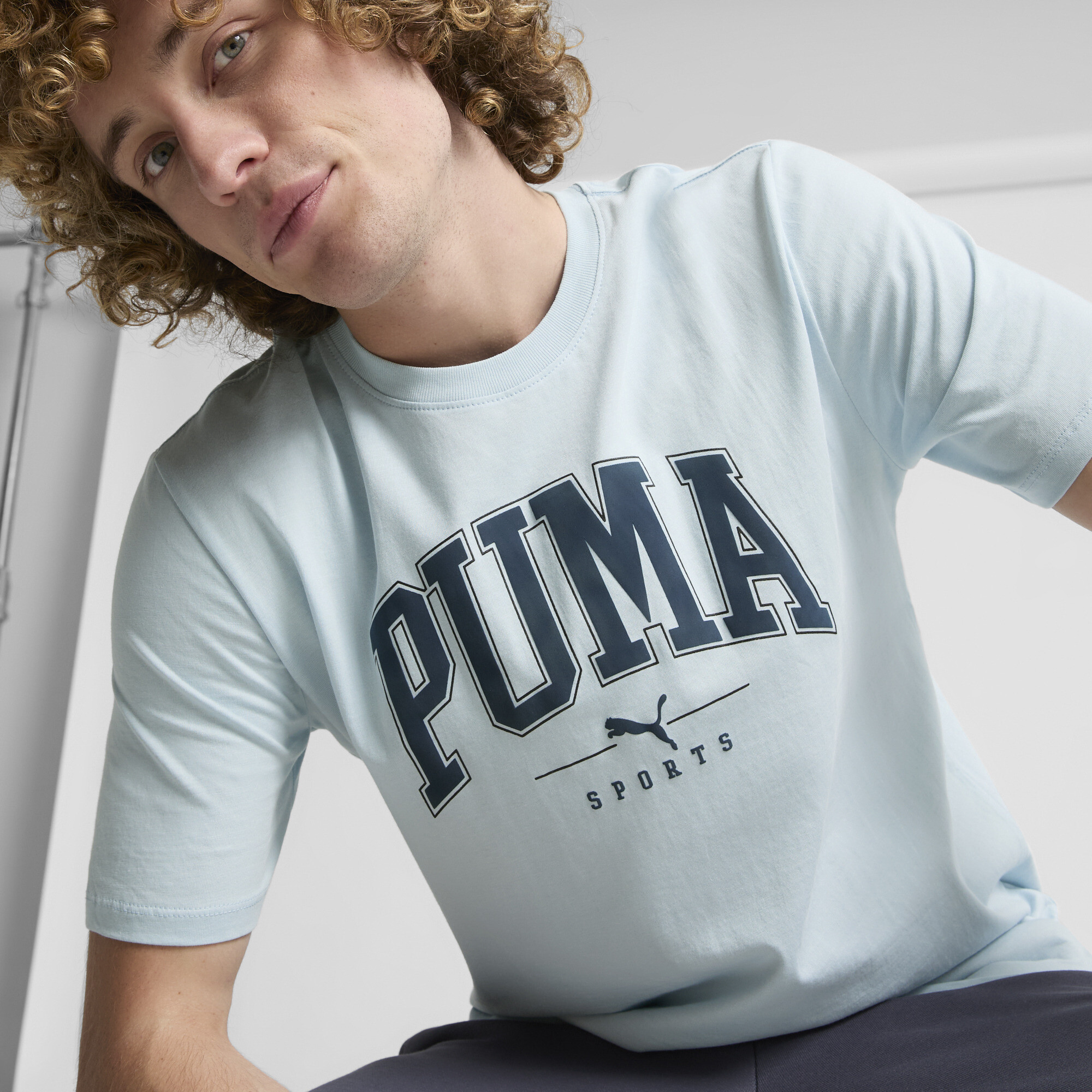 PUMA Men's Squad Big Logo Tee