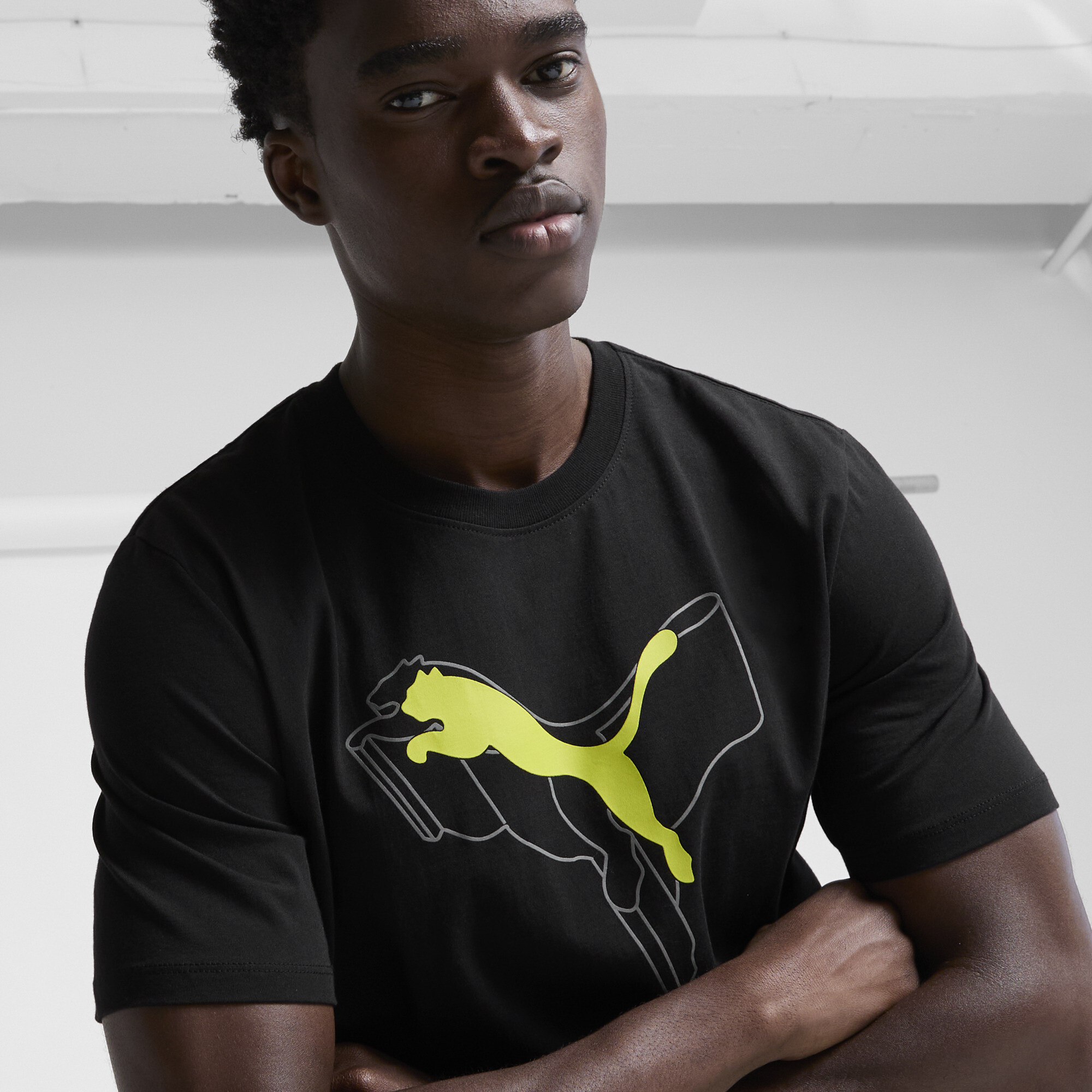 PUMA Men's ESS+ Logo Lab Tee