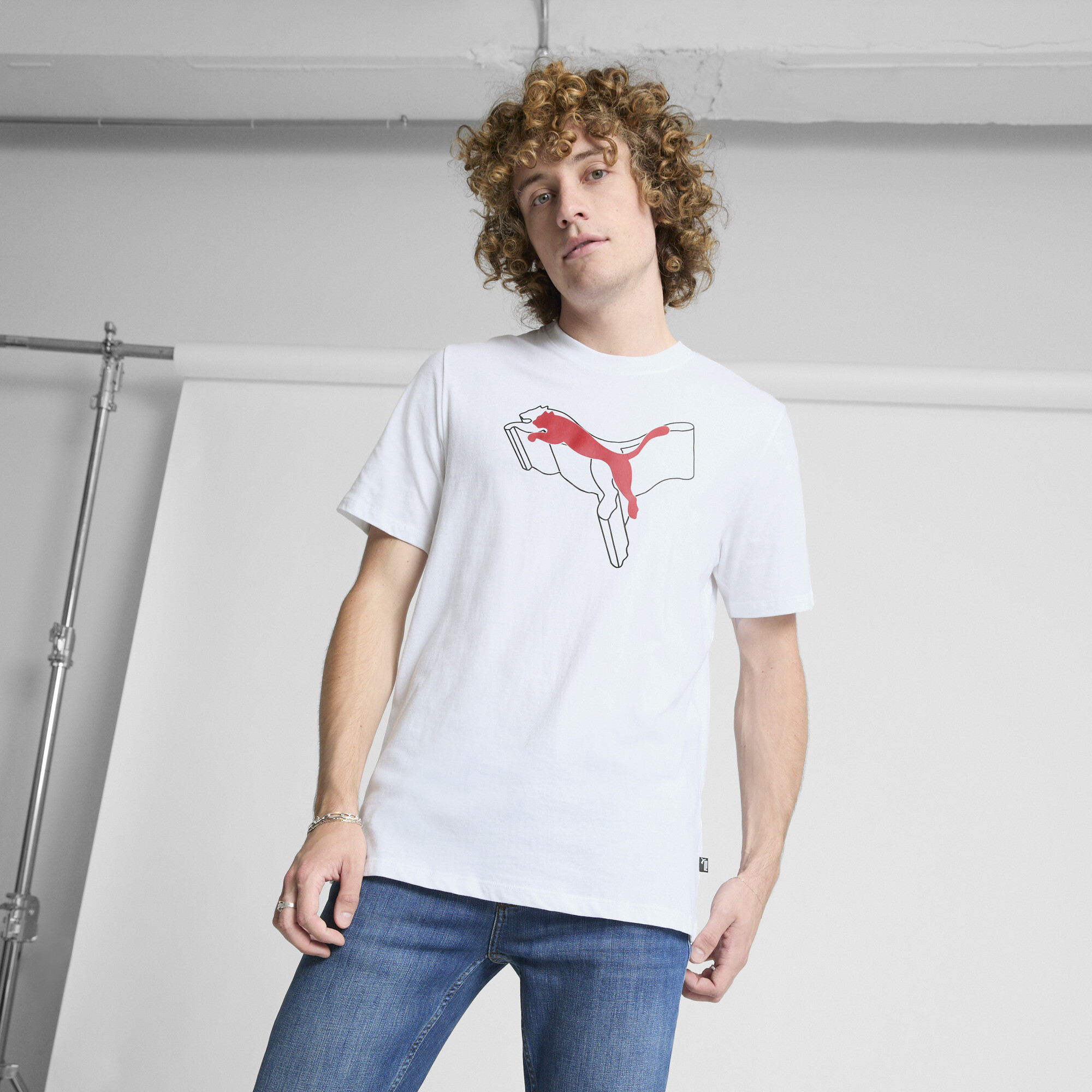 PUMA Men's ESS+ Logo Lab Tee