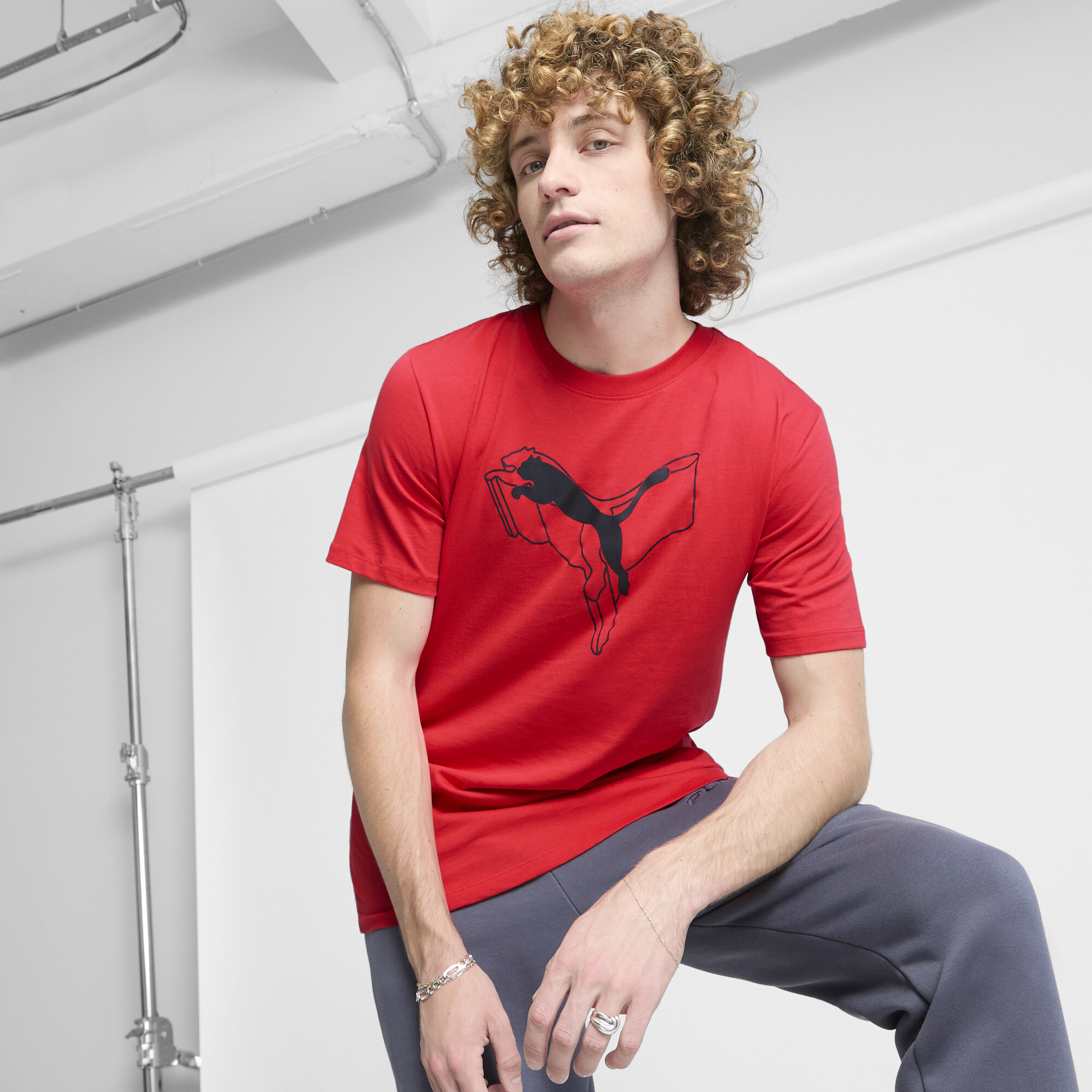 PUMA Men's ESS+ Logo Lab Tee