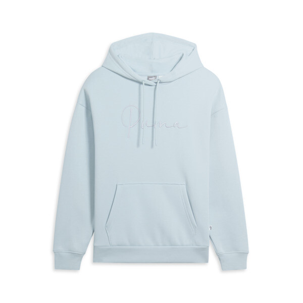 Puma Script Logo Women's Hoodie In Frosted Dew