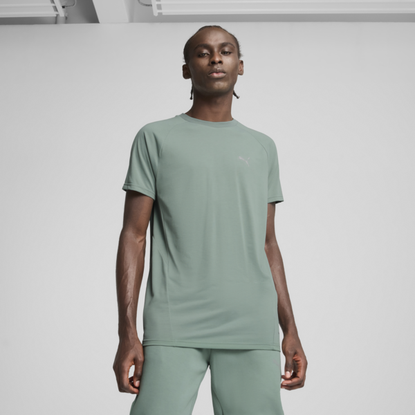 EVOSTRIPE Tee Men, Green Moon, large-ZAF
