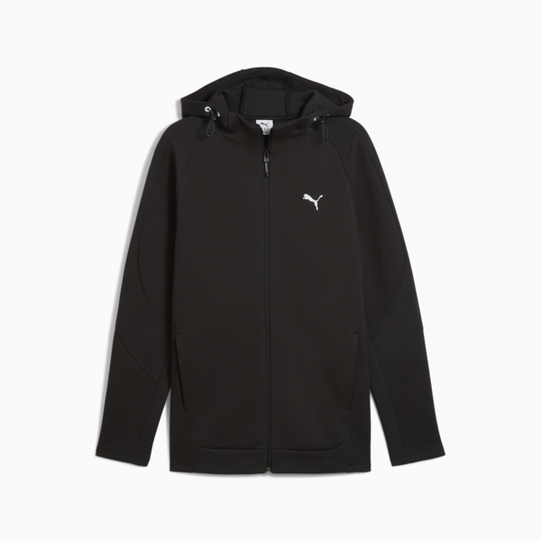 EVOSTRIPE Full-Zip Hoodie Men, PUMA Black, large-ZAF
