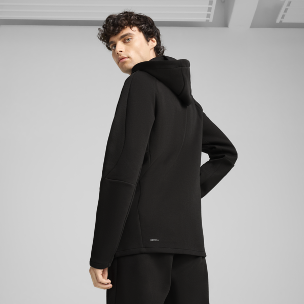 EVOSTRIPE Full-Zip Hoodie Men, PUMA Black, large-ZAF
