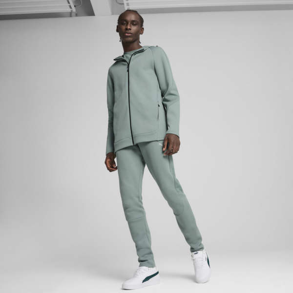 EVOSTRIPE Full-Zip Hoodie Men, Green Moon, large-ZAF