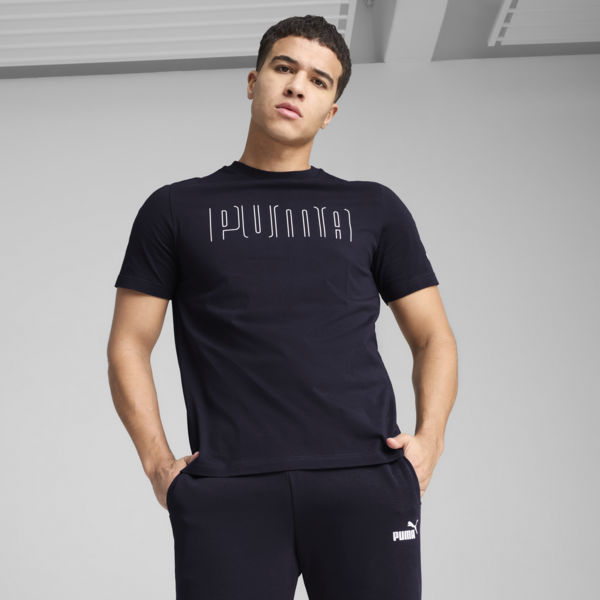 Remera estampada PUMA Sport para hombre, New Navy, large-ARG