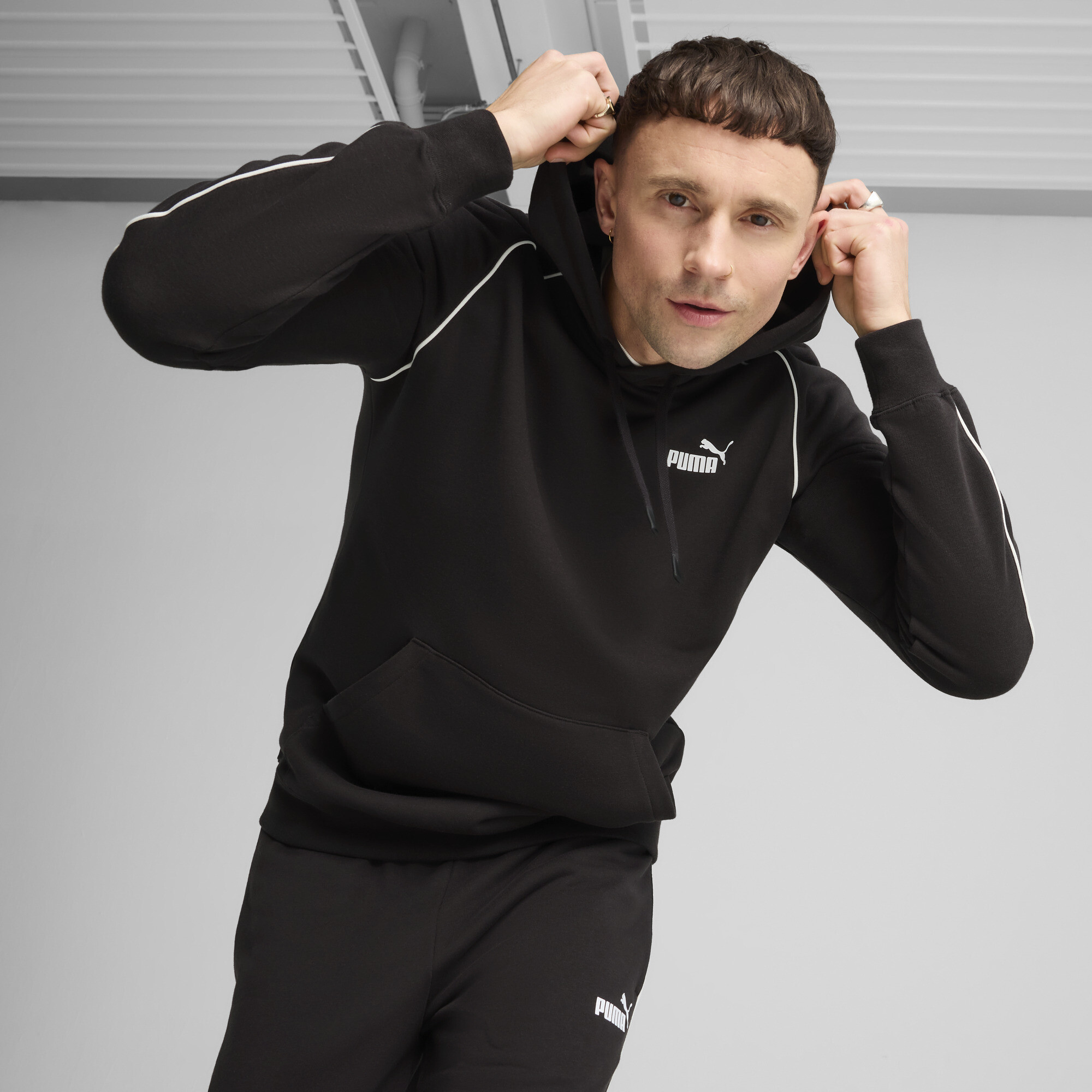 Chandail à capuchon PUMA Sport Homme, Noir, Adulte G | 684619_01