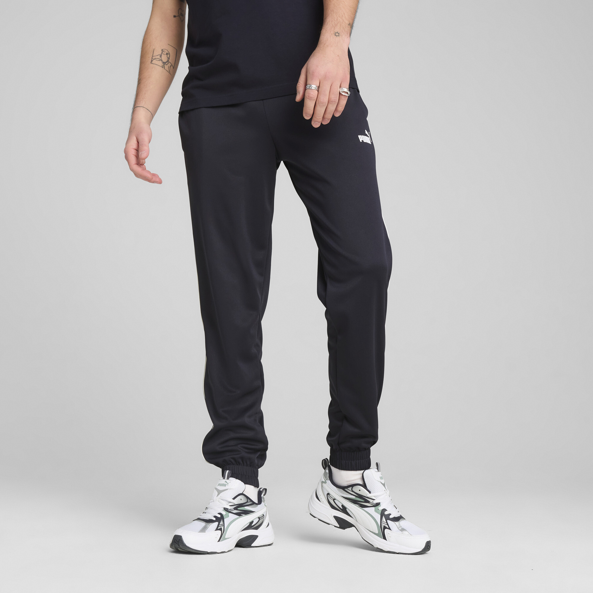 Puma Sport Poly Hose Herren | Mit Print | New Navy | Größe: XXL