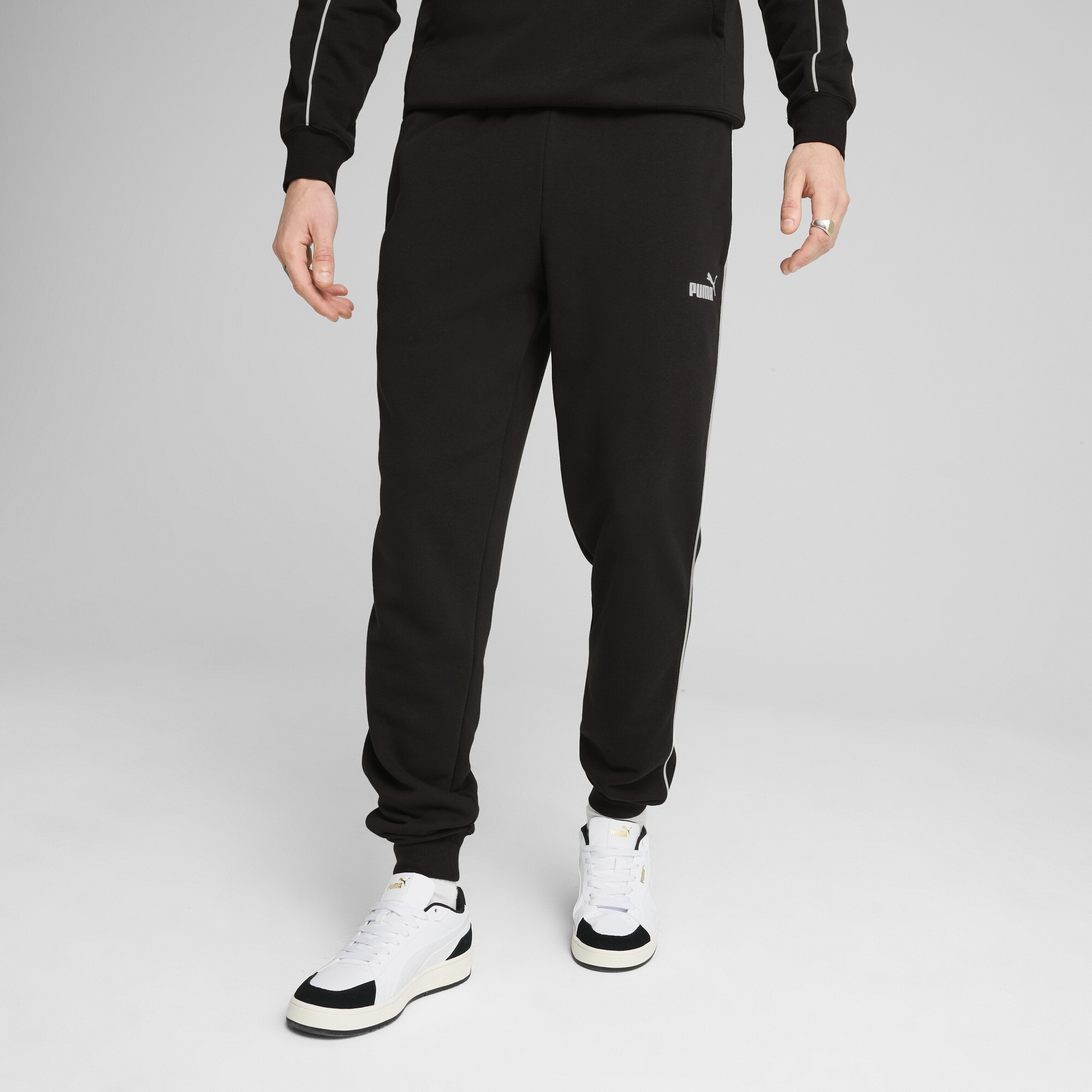 Puma Sport Jogginghose Herren | Mit Print | Black | Größe: XXL