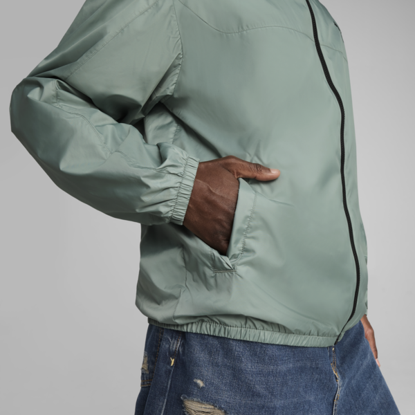 Essentials Regular Windbreaker Men, Green Moon, large-ZAF
