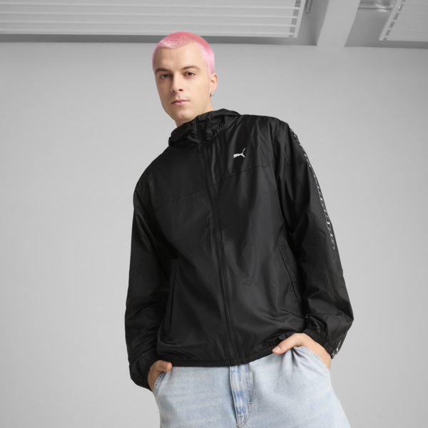 Campera PUMA rompevientos Essentials Tape, PUMA Black, large-ARG