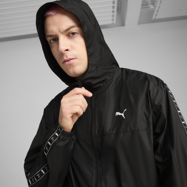 Campera PUMA rompevientos Essentials Tape, PUMA Black, large-ARG